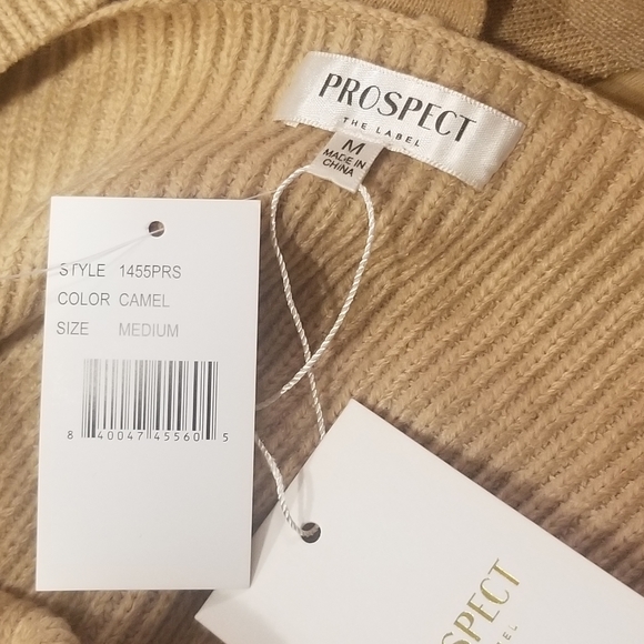 NWT PROSPECT camel sweater - Picture 2 of 2